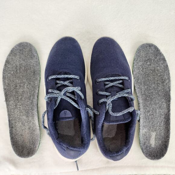 Allbirds Mens Wool Runners. Navy. 0918 NV1. Removable Insole. Washable.  EUC 12 - Picture 10 of 10